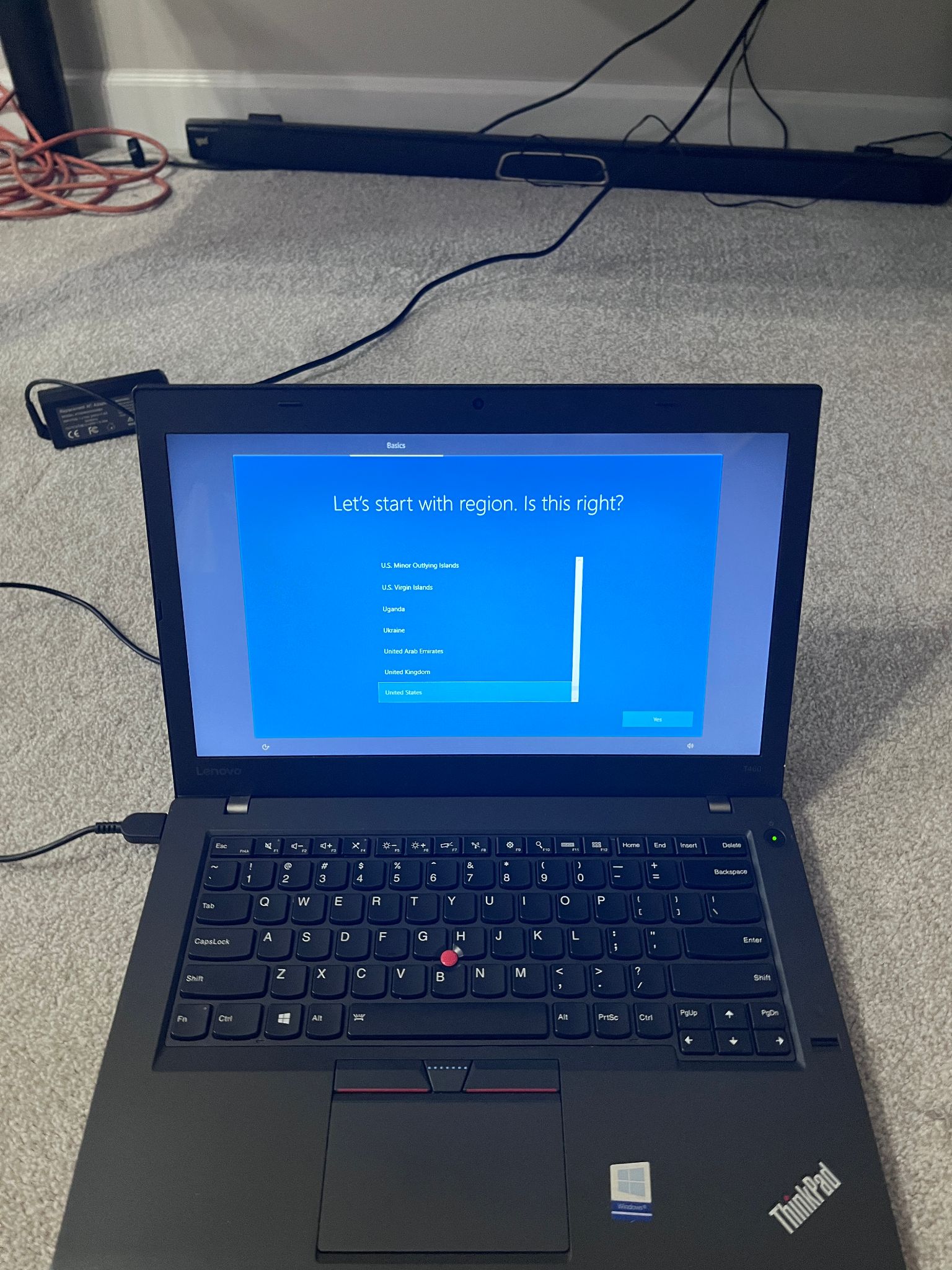 Laptop being worked on